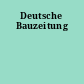 Deutsche Bauzeitung