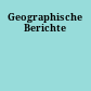 Geographische Berichte