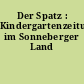 Der Spatz : Kindergartenzeitung im Sonneberger Land