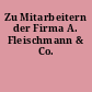 Zu Mitarbeitern der Firma A. Fleischmann & Co.
