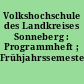 Volkshochschule des Landkreises Sonneberg : Programmheft ; Frühjahrssemester 2006