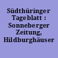 Südthüringer Tageblatt : Sonneberger Zeitung, Hildburghäuser Kreisblatt
