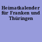 Heimatkalender für Franken und Thüringen