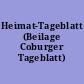 Heimat-Tageblatt (Beilage Coburger Tageblatt)