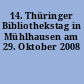 14. Thüringer Bibliothekstag in Mühlhausen am 29. Oktober 2008
