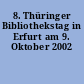 8. Thüringer Bibliothekstag in Erfurt am 9. Oktober 2002
