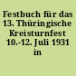 Festbuch für das 13. Thüringische Kreisturnfest 10.-12. Juli 1931 in Erfurt