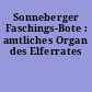 Sonneberger Faschings-Bote : amtliches Organ des Elferrates