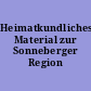 Heimatkundliches Material zur Sonneberger Region