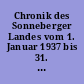 Chronik des Sonneberger Landes vom 1. Januar 1937 bis 31. Mai 1938
