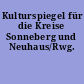 Kulturspiegel für die Kreise Sonneberg und Neuhaus/Rwg.