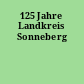 125 Jahre Landkreis Sonneberg