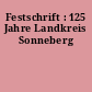 Festschrift : 125 Jahre Landkreis Sonneberg