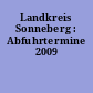 Landkreis Sonneberg : Abfuhrtermine 2009