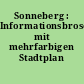 Sonneberg : Informationsbroschüre mit mehrfarbigen Stadtplan