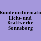Kundeninformation Licht- und Kraftwerke Sonneberg GmbH