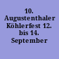 10. Augustenthaler Köhlerfest 12. bis 14. September 2008