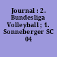 Journal : 2. Bundesliga Volleyball ; 1. Sonneberger SC 04