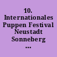 10. Internationales Puppen Festival Neustadt Sonneberg 21. - 27. Mai 2001 : (Haupttage 24.- 27. Mai) ; Programm
