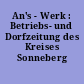 An's - Werk : Betriebs- und Dorfzeitung des Kreises Sonneberg