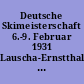 Deutsche Skimeisterschaft 6.-9. Februar 1931 Lauscha-Ernstthal Thüringerwald : Einladung