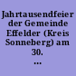 Jahrtausendfeier der Gemeinde Effelder (Kreis Sonneberg) am 30. Juni und 1. Juli 1956