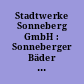 Stadtwerke Sonneberg GmbH : Sonneberger Bäder GmbH - Freizeitanlage "SonneBad"