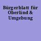 Bürgerblatt für Oberlind & Umgebung