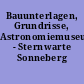 Bauunterlagen, Grundrisse, Astronomiemuseum - Sternwarte Sonneberg