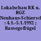 Lokalschau RK u. RGZ Neuhaus-Schierschnitz : 4.1.-5.1.1992 ; Rassegeflügel