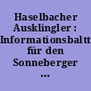 Haselbacher Ausklingler : Informationsbaltt für den Sonneberger Ortsteil Haselbach