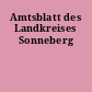 Amtsblatt des Landkreises Sonneberg