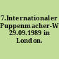 7.Internationaler Puppenmacher-Wettbewerb. 29.09.1989 in London. Wettbewerbsbestimmungen