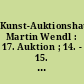 Kunst-Auktionshaus Martin Wendl : 17. Auktion ; 14. - 15. Juni 1996