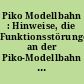 Piko Modellbahn : Hinweise, die Funktionsstörungen an der Piko-Modellbahn vermeiden bzw. beseitigen helfen