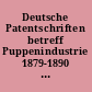 Deutsche Patentschriften betreff Puppenindustrie 1879-1890 (Teil I)