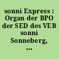 sonni Express : Organ der BPO der SED des VEB sonni Sonneberg, Stammbetrieb des VEB Kombinat Spielwaren Sonneberg