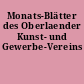 Monats-Blätter des Oberlaender Kunst- und Gewerbe-Vereins