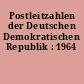 Postleitzahlen der Deutschen Demokratischen Republik : 1964
