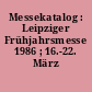 Messekatalog : Leipziger Frühjahrsmesse 1986 ; 16.-22. März