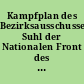 Kampfplan des Bezirksausschusses Suhl der Nationalen Front des demokratischen Deutschland zur Verwirklichung der Ziele des Volkswirtschaftsplanes 1959