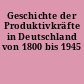 Geschichte der Produktivkräfte in Deutschland von 1800 bis 1945