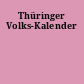 Thüringer Volks-Kalender