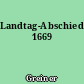 Landtag-Abschied 1669
