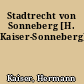 Stadtrecht von Sonneberg [H. Kaiser-Sonneberg]