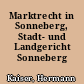 Marktrecht in Sonneberg, Stadt- und Landgericht Sonneberg