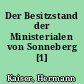 Der Besitzstand der Ministerialen von Sonneberg [1]