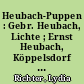 Heubach-Puppen : Gebr. Heubach, Lichte ; Ernst Heubach, Köppelsdorf ; Charakterpuppen, Figurinen