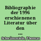 Bibliographie der 1996 erschienenen Literatur über den Landkreis Sonneberg (Mit Nachträgen für das Jahr 1995)