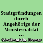 Stadtgründungen durch Angehörige der Ministerialität : die Städte Sonneberg u. Schalkau